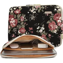 Funda Laptop Kayond 11-11.6 Pulgadas Rosas Negro