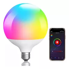 Lámpara Led Wifi 20w Globo 120mm Diametro Rgb Luz Fria Luz Calida Dimerizable Temporizar Smart Life Tbcin