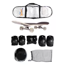 Kit Skate Infantil Com Proteção Capacete Semi-pro Sortido