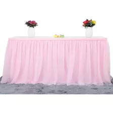 Falda De Mesa De Tutú De Tul Para Decoración Fiesta Evento