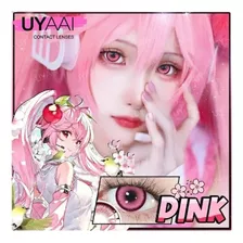 Lentes Pupilentes De Contacto Anime Cosplay Pink Bc03-7