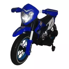 Motocross Bz Azul Moto Elétrica Infantil Com Rodinhas Música