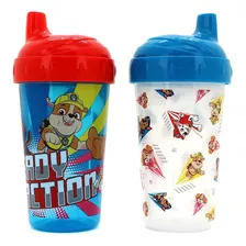 2 Vasos De Entrenamiento Paw Patrol Bombilla Niño