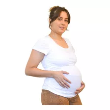 Polera Maternal Y Lactancia Blanca Mítima