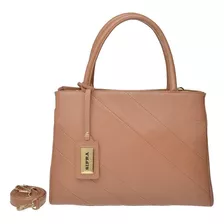 Bolsa Tote Sifra 615 Design Listrado De Couro Terracota Com Alça De Ombro Terracota Alças De Cor Terracota