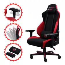 Cadeira De Escritorio Gamer Vermelho Mad Racer Turbo Pcyes