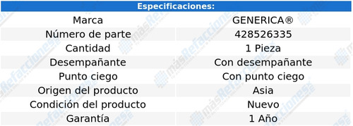 Luna Espejo Ford Expedition 2007 - 2018 C/sensor Izq Xry Foto 2