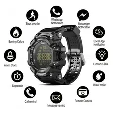 Relógio Militar Digital Multifunções Preto Lokmat Ex16 