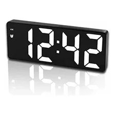 Reloj De Mesa Despertador Digital Gh0712l Reloj Color Negro 110v