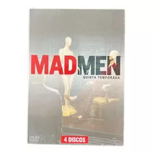 Dvd Box Mad Men 5ª Temporada 4 Discos - Novo - Original