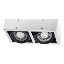 Aplique Plafon Techo Ar111 Led Spot 2 Luces Cardanico