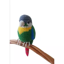 Pássaro Colorido Em Amigurumi - Crochê 