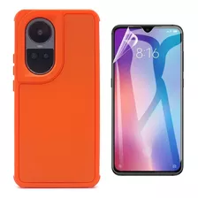 Funda + Mica Para Oppo Reno 10 5g Protector Grueso Carcasa