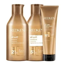 Kit Redken All Soft - Shampoo 300ml Cond 300ml Mascara 250ml