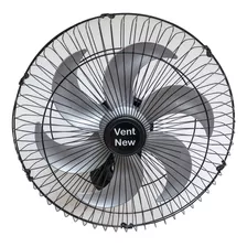 Ventilador Osc De Parede 50cm Potente 6 Pas C/ Preto - Prata