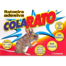 Ratoeira Adesiva Pega Cola Rato - Caixa 20 Unidades