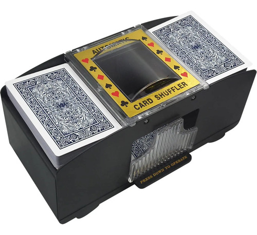 Máquina de barajar, barajador automático de cartas de juego, Texas Hold'em, póquer, juegos de cartas caseras, Blackjack, máquina de barajar de póquer eléctrica a pilas Máquina de barajar, barajador automático de cartas de juego, Texas Hold'em, póquer, juegos de cartas caseras, Blackjack, máquina de barajar de póquer eléctrica a pilas