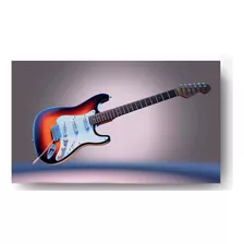 Quadro De Tela Decorativo Sala Quarto Guitarra 130x90