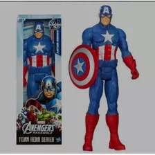 Boneco Capitão America Avengers - Titan Hero Original