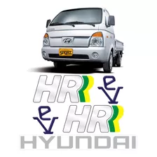 Kit Adesivos Caminhão Hyundai Hr Ev Capô + Lateral Resinado