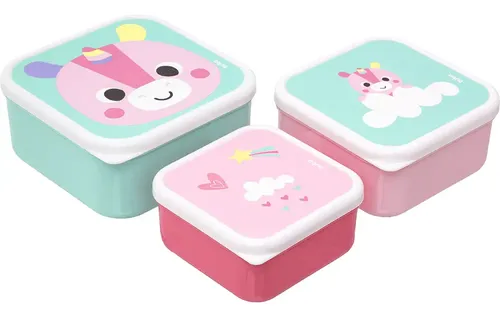 Kit Com 3 Potinhos Zoo Unicórnio 19056 - Buba