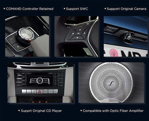 Mercedes Benz  Clase E 2010-2016 Carplay Wifi Radio Touch Hd Foto 6
