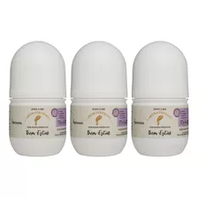 Kit 3 Desodorante Roll-on Bem-estar Natural Vegano Via Aroma