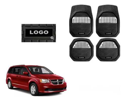 Foto de Tapetes 4pz Bandeja 3d Logo Dodge Caravan 2012 - 2020 2021