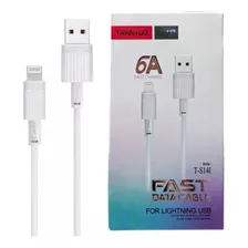 Cable Tranyoo 6a For Lightning Usb 58857 Color Blanco