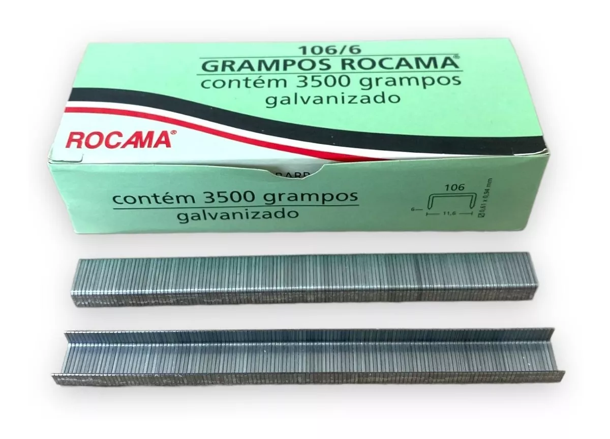 Grampo 6mm 106-6 Rocama 3500 Grampos