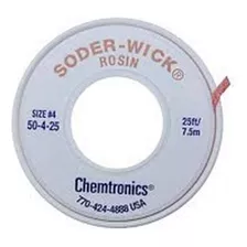 Chemtronics 50-4-25 Soder-wick Colonia De-soldadura Trenza 