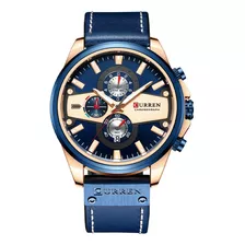 Reloj De Cuarzo De Cuero Curren 8394 Para Hombre