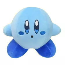 Peluche Blue Kirby Celeste Bordado Peluche Suave Nintendo 