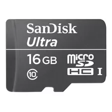 Cartão De Memória Sandisk Sdsdql-016g-g35 Ultra 16gb