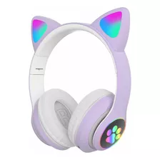 Audífonos Inalámbricos Con Bluetooth Orejas De Gato Luminoso