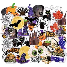 50 Piezas De Recortes De Decoraciones De Halloween Vint...