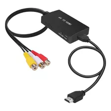 Tengchi Convertidor Rca A Hdmi, Adaptador Compuesto A Hdmi