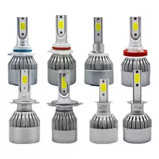 Par Lampada Super Led Farol H1/h3/h4/h7/h11/h27/hb3/hb4 