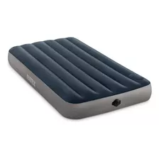 Cama Colchon Inflable Intex Con Bomba De Baterias, Dos Pasos