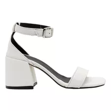 Sandalias Fiesta Mujer Blancas Hebilla Finas Bym Shoes Diana