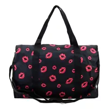 Betty Boop Bolsa De Lona Grande, Microfibra Duradera, Negro.