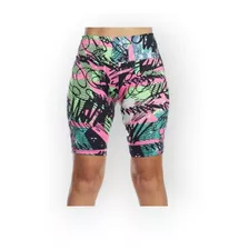 Combo 4 Bermudas Plus Size Até O Joelho Estampada Cós Alto