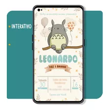 Convite Virtual Meu Amigo Totoro Confirmar Presença