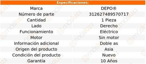 Faro Der Elctrico S/motor P/halog Volkswagen Vento 16/20 Foto 4