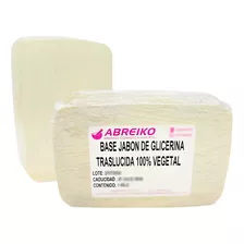 Abreiko 1 Kg Base Jabon De Glicerina Vegetal Transparent Alta Dureza