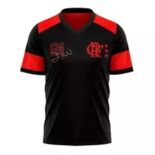 Camisa Flamengo 1981 Zico Versão Retrô Comemorativa