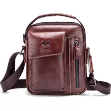 Bolso Para Hombre Mujer Piel Bolso Mensajero Pequeño