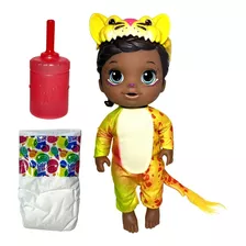 Boneca Bebê Baby Alive Menina Negra Faz Xixi Original