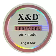 Gel Xd Led Uv Alogamento De Unhas X&d 15g Cor Pink Nude