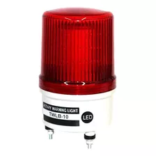 Sinalizador Rotativo Led E Buzzer Vermelho 12vca/vcc Twlb-10